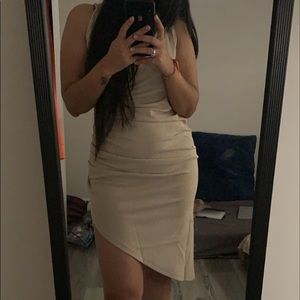 Size :M  brand : H&M pretty beige part dress,